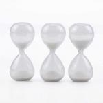 White Mini Hourglass Sand Timer  1 Minutes Shower Timer Hourglass