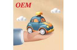 China Custom Plastic Toy PVC Pull Back Car Toys With Customized Designs supplier