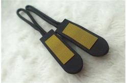 China Fancy Environmental Silicone Rubber Zipper Puller For PVC Bag Non Toxic supplier