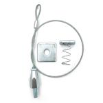 Supportage Fixation Suspension Hanging Kit With Stainless Steel Wire Rope Eyelets And Gripper Cable Hanger for sale