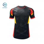 Short Sleeve Team Football Jersey Soccer Wear With Maximum Wear Comfort Fabric Feature for sale