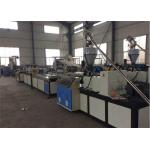 PVC Plastic Board Profile Sheet / WPC Profile Extrusion Line Stable Precision for sale