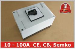 China 100A Changeover Selector Switch Waterproof Ip65 , 3 Position Rotary Switch supplier
