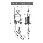 1000KG CK Chain Pulley Hoist , Manual Chain Pulley Block