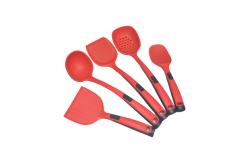 China Sustainable Silicone Spatula Kitchenaid Eco Friendly 5 Piece Silicone Utensil Set supplier