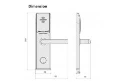 China RF288 Electronic hotel smart lock system supplier