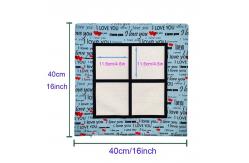 China Custom Lovers Linen Sublimation Pillow Cover 4 Panel Sublimation Pillow Case supplier