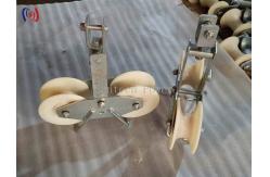 China Tandem Sheave Stringing Pulley Conductor Stringing Blocks  9.5KG - 11KG supplier