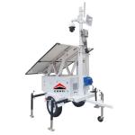 Solar Surveillance Trailer With Srtrobe Light For Construction Sites Monitoring for sale