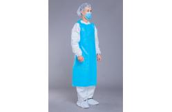 China Anti Fouling 25g 35g CPE Isolation Gown With Straight Pendulum supplier