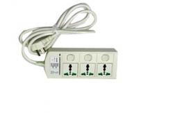 China Customized 3 Outlet Flat Surge Protector Lightning Proof Residential supplier