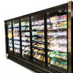 5 Door Upright Glass Door Cooler Merchandiser Self Contained For Meat  Produce Dairy Vegetable Fruits for sale