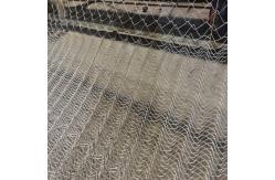 China Hot Dip Galvanizing 4.5mm Chain Mesh Fencing Silver For Industrial Residential supplier