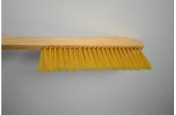China Best Selling Double Rows Bee Brush With Wooden Handle Plastic Hair Beekeeping Tools supplier