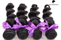 China Loose Wave Peruvian Hair ,  Virgin Natural Black Hair Extensions Tangle-Free supplier