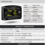 Turbo Psi Digital Turbo Boost Gauge Sinco Tech DO907 OLED Display Car Dashboard