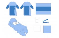 China Nonwoven Fabric Disposable Sterile Surgical C Section Pack Caesarean Drape OEM Service supplier