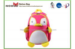 China Penguin Design Preschool Animal Backpacks For 1 Year Old Double Shoulder supplier