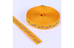 China Custom Elastic Polyester Jacquard Webbing Tape Elastic Polypropylene Coated Dog Leash supplier
