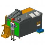 Touch Screen 1000KG/Day Kitchen Waste Composting Machine Noiseless Green Waste Recycling for sale