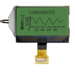 10 pins Graphic LCD 128x64 COG LCD Module with Green LED Backlight for sale
