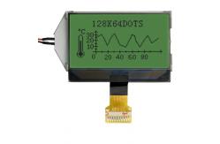 China 10 pins Graphic LCD 128x64 COG LCD Module with Green LED Backlight supplier