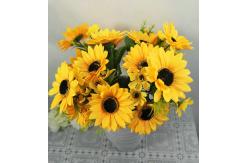 China Decorative Plastic Sunflower Artificial Decoration Sunflower supplier