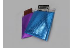 China Shimmer Gloss Metallic Bubble Mailers , Sliver And Matte Padded Bubble Bags supplier