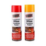 AEROPAK deep yellow color Underground Mine Marking Spray Paint 500ml with SGS for rock for sale