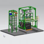 High Efficiency Automatic Batch Weighing System With Bulk Bag Discharger For Chemical Food for sale