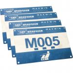 Durable Neon Printed Race Numbers , Rectangular Reflective Marathon Running Bib