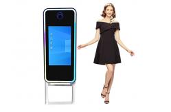 China RGB Dimmable Mirrored Photo Booth Roamer Mirror Touch Screen Photo Booth supplier