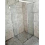 Full Transparent Glass Sliding Door Shower Room Square 900x900mm for sale