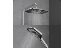 China Chrome Triple Function Bathroom Shower System With Adjustable Hand Sprayer supplier