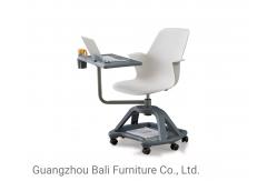 China OEM/ODM PP Plastic Office Table And Chairs With Writing Pad supplier
