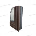 Popular Design Thermal Insulation Broken Bridge Aluminum Push-Pull System Window