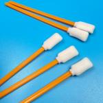High Visibility Orange Cleaning Swabs Durable PP Handle With Lint Free Foam Head for sale