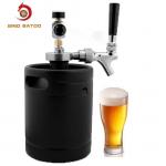 Homebrew 64oz CO2 Mini Keg Dispenser , Matte Black Coated Mini Keg Growler Dispenser for sale
