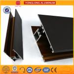T5/ T6 Industrial Aluminium Profiles Rich Wood Pattern UV Protection for sale