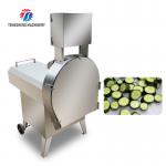 2.25KW 140KG 1.5HP Frequency conversion adjustable belt vegetable slicer vegetable leaf slicer for sale