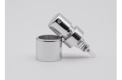 China 13mm 15mm Cosmetic Crimp Perfume Bottle Spray Pump Shiny Silver With Step Collar supplier