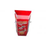 Chocolate Crisp Bar Cardboard Dump Bins Red With Clear Top On Bin