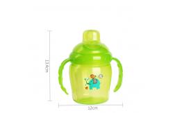 China (NEW ) 225ml  PP SIPPY CUP WITH DOUBLE HANDLES NON-SPILL supplier