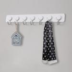 Irregular 7 Hook Door Back Hook Free Punching Convenient Installation