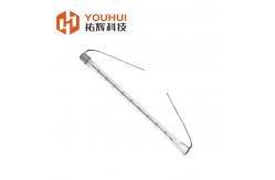 China SHC100731 Clear Quartz 8-14mm Sk17 Base Halogen Heater Tube Infrared Emitters supplier