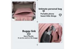 China Convenient 600d Polyester Mommy Diaper Bag Travel Mommy Bag With Crib supplier