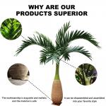 Anti UV Artificial Bottle Palm Tree Corrosion Resistant Lifelike Looking Evergreen Plant for sale