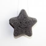 Star 7.5cm Konjac Charcoal Exfoliating Sponge For Deep Pore Cleansing for sale