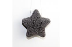 China Star 7.5cm Konjac Charcoal Exfoliating Sponge For Deep Pore Cleansing supplier