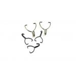 Flat Small Metal J Hooks Clips For Pegboard Pipe Hanger Clothes Wall Mount for sale